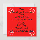 Invitation malfaisante de Noël de renne (Dos)