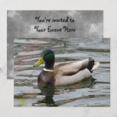 Invitation Mallard (Devant / Derrière)