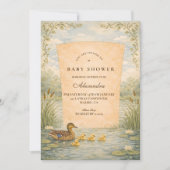 Invitation Mallard Duck Baby Shower (Devant)