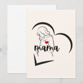 INVITATION MAMA (Devant / Derrière)