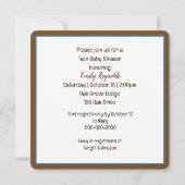 Invitation Mama Bear et Cubs Baby shower jumeau (Dos)