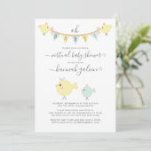 Invitation Mama Bird Little Chick Baby shower virtuel (Debout devant)