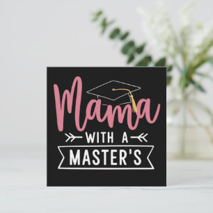 Invitation Mama diplômée d'un master MBA Diplômée d'un master