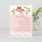 Invitation Mama et Baby Owl (Debout devant)