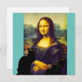 Invitation Mama Lisa et Les Conversations Noir (Devant / Derrière)