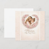 Invitation Mama — Mon Premier Chez Moi | Fleurs de Mère et Fi (Devant / Derrière)