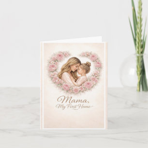 Invitation Mama — Mon Premier Chez Moi Fleurs de Mère et Fi