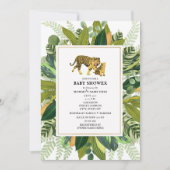 Invitation Mama Tiger Verdure tropicale Baby    ShowerInvitat (Devant)