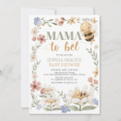 Invitation Mama to Bee Baby shower (Devant)