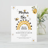 Invitation Mama to Bee Baby shower (Debout devant)