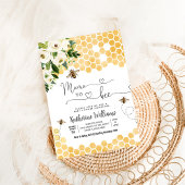 Invitation Mama To Bee Fête de Bébé abeille à Miel