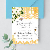 Invitation Mama To Bee Fête de Bébé abeille à Miel