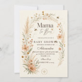 Invitation Mama To Bee Fête de Naissance Botanique (Devant)
