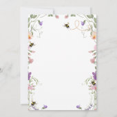 Invitation Mama to Bee Fleur sauvage Spring Baby shower (Dos)