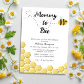 Invitation Mama to Bee Genre Neutral Honeycomb Baby shower