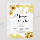 Invitation Mama to Bee Wildflower Baby Shower  (Devant)