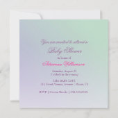 Invitation maman 311-Sweet enceinte florale - blonde (Dos)