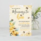 Invitation Maman à BEE Baby shower Party (Debout devant)