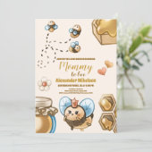 Invitation Maman à être baby shower (Debout devant)