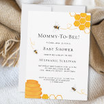 Invitation Maman À Être Baby shower<br><div class="desc">Cette Invitation de Baby shower Mommy-To-Bee présente des abeilles aquarelles et une ruche jaune. Facilement personnalisable avec vos détails. Pour modifier davantage, utilisez l'outil de conception pour modifier la police, la taille de police ou la couleur. Parce que nous créons notre oeuvre, vous ne trouverez pas cette image exacte d'autres...</div>