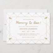Invitation Maman À Être Baby shower Miel (Devant)