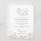 Invitation Maman à être fleur sauvage baby shower (Devant)