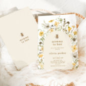 Invitation Maman à être Fleur sauvage Baby shower