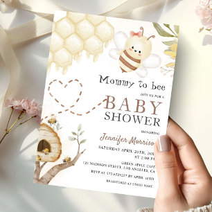 Invitation Maman À Être mignonne Bumble Bee Baby shower