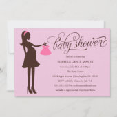 Invitation Maman à être rose pâle de | (Devant)