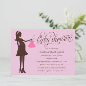 Invitation Maman à être rose pâle de | (Debout devant)