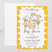 Invitation Maman À Thème Baby shower Aquarelle (Devant / Derrière)