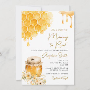Invitation Maman Abeille à Bébé Abeille Shower