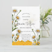 Invitation Maman abeille bourdon fleur de marguerite (Debout devant)