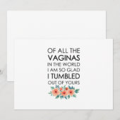 Invitation Maman Anniversaire Cadeau Fête des Mères Cadeau Ma (Devant / Derrière)