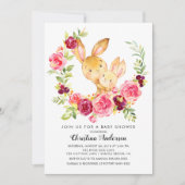 Invitation Maman & Baby Bunny Baby shower (Devant)