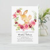 Invitation Maman & Baby Bunny Baby shower (Debout devant)