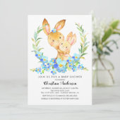 Invitation Maman & Baby Bunny Baby shower (Debout devant)