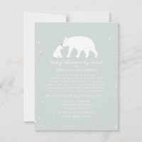 Maman + Bébé Polar Ours Baby shower Garçon Par Cou