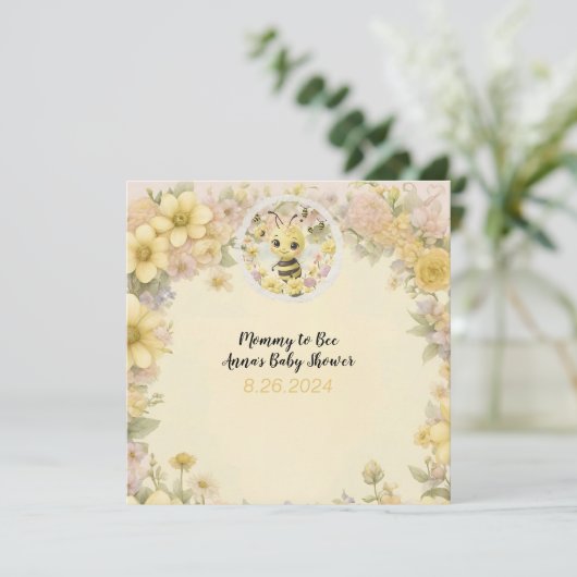 Invitation Maman Bee (Debout devant)