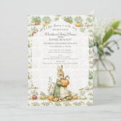 Invitation Maman Bunny et Baby shower citrouille (Debout devant)