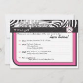 Invitation Maman chic (Dos)