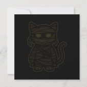 Invitation Maman Chouette Chat Effrayant (Dos)
