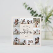 Invitation Maman crème élégant moderne minimaliste photo coll (Debout devant)