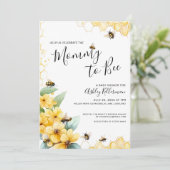 Invitation Maman deviendra Maman Baby Shower (Debout devant)