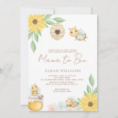 Invitation Maman devient sauvage Baby Shower pour Bébé Fleur (Devant)