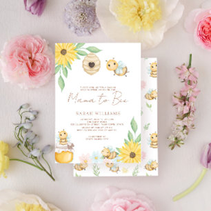 Invitation Maman devient sauvage Baby Shower pour Bébé Fleur