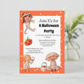 Invitation Maman égyptienne monstres de dessins animés mignon (Debout devant)