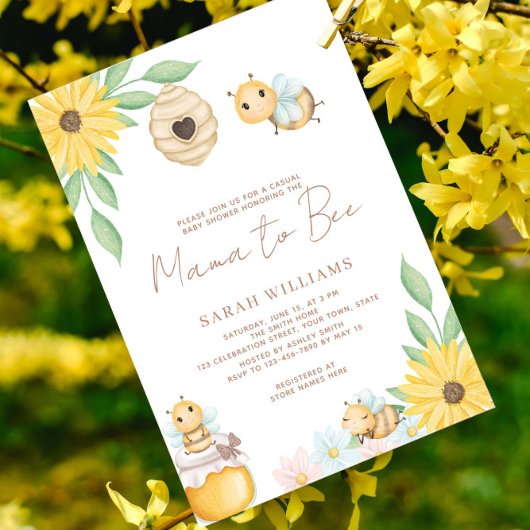 Invitation Maman en Baby shower