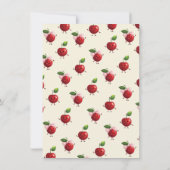 Invitation Maman et jumelle fille Baby Cherry Baby shower (Dos)