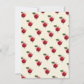 Invitation Maman et jumelles Baby Cherry Baby shower (Dos)